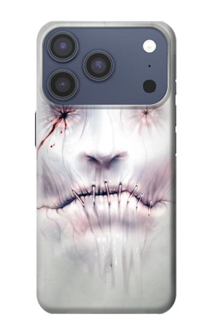 S0884 Horror Face Hülle Schutzhülle Taschen für iPhone 17 Pro