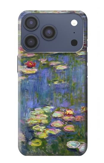 S0997 Claude Monet Water Lilies Hülle Schutzhülle Taschen für iPhone 17 Pro, 18 Pro