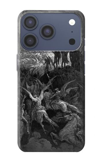 S1026 Gustave Dore Paradise Lost Hülle Schutzhülle Taschen für iPhone 17 Pro, 18 Pro