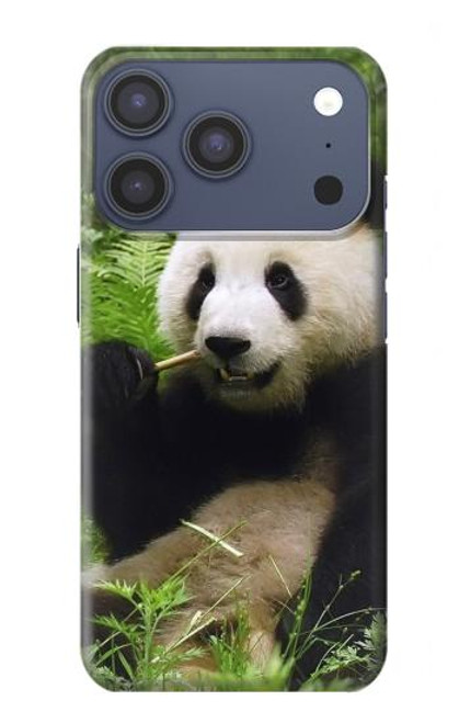 S1073 Panda Enjoy Eating Hülle Schutzhülle Taschen für iPhone 17 Pro