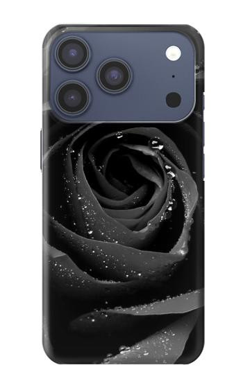 S1598 Black Rose Hülle Schutzhülle Taschen für iPhone 17 Pro