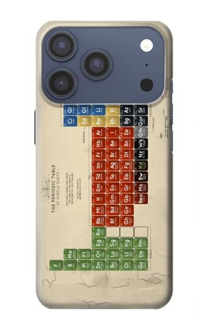 S1695 The Periodic Table of Middle Earth Hülle Schutzhülle Taschen für iPhone 17 Pro