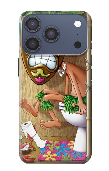 S1702 Tiki Man Toilet Hülle Schutzhülle Taschen für iPhone 17 Pro, 18 Pro