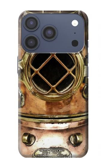 S2412 Vintage Deep Sea Diving Helmet Hülle Schutzhülle Taschen für iPhone 17 Pro, 18 Pro