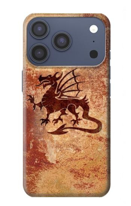 S2485 Dragon Metal Texture Graphic Printed Hülle Schutzhülle Taschen für iPhone 17 Pro