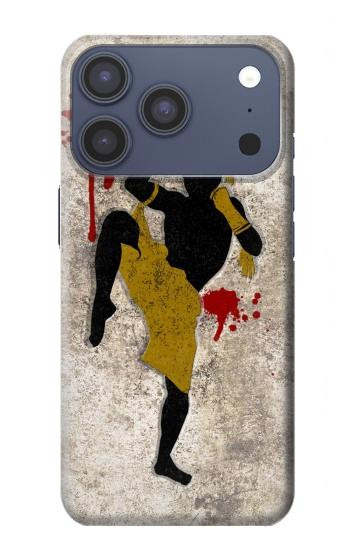 S2635 Muay Thai Kickboxing Fight Blood Hülle Schutzhülle Taschen für iPhone 17 Pro