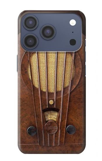 S2655 Vintage Bakelite Deco Radio Hülle Schutzhülle Taschen für iPhone 17 Pro, 18 Pro
