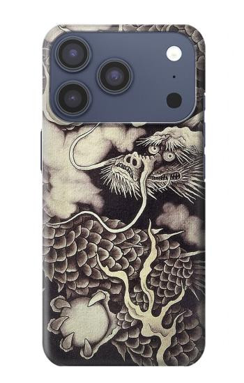 S2719 Japan Painting Dragon Hülle Schutzhülle Taschen für iPhone 17 Pro, 18 Pro