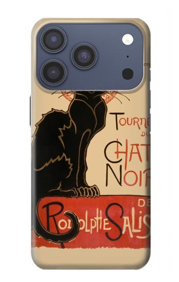 S2739 Chat Noir Black Cat Vintage Hülle Schutzhülle Taschen für iPhone 17 Pro, 18 Pro