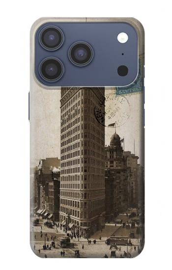 S2832 New York 1903 Flatiron Building Postcard Hülle Schutzhülle Taschen für iPhone 17 Pro, 18 Pro