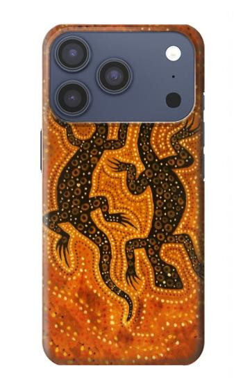 S2901 Lizard Aboriginal Art Hülle Schutzhülle Taschen für iPhone 17 Pro