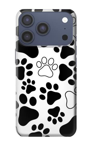 S2904 Dog Paw Prints Hülle Schutzhülle Taschen für iPhone 17 Pro, 18 Pro