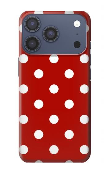 S2951 Red Polka Dots Hülle Schutzhülle Taschen für iPhone 17 Pro, 18 Pro