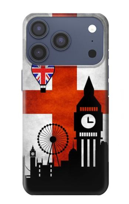 S2979 England Football Soccer Hülle Schutzhülle Taschen für iPhone 17 Pro