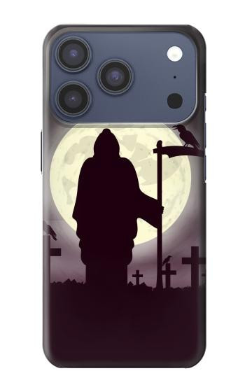 S3262 Grim Reaper Night Moon Cemetery Hülle Schutzhülle Taschen für iPhone 17 Pro