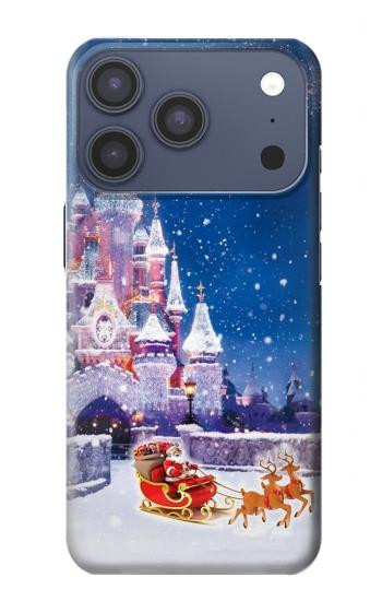 S3282 Santa Xmas Castle Hülle Schutzhülle Taschen für iPhone 17 Pro, 18 Pro