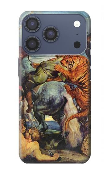 S3331 Peter Paul Rubens Tiger und Lowenjagd Hülle Schutzhülle Taschen für iPhone 17 Pro, 18 Pro