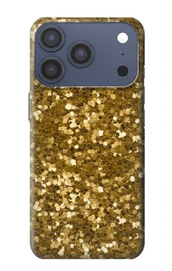 S3388 Gold Glitter Graphic Print Hülle Schutzhülle Taschen für iPhone 17 Pro, 18 Pro