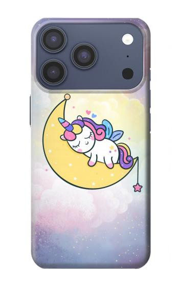 S3485 Cute Unicorn Sleep Hülle Schutzhülle Taschen für iPhone 17 Pro