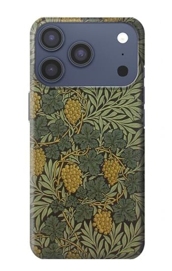 S3662 William Morris Vine Pattern Hülle Schutzhülle Taschen für iPhone 17 Pro, 18 Pro