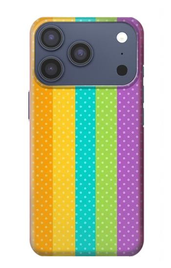S3678 Colorful Rainbow Vertical Hülle Schutzhülle Taschen für iPhone 17 Pro