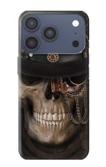S3852 Steampunk Skull Hülle Schutzhülle Taschen für iPhone 17 Pro, 18 Pro