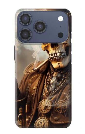 S3949 Steampunk Skull Smoking Hülle Schutzhülle Taschen für iPhone 17 Pro