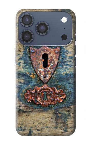 S3955 Vintage Keyhole Weather Door Hülle Schutzhülle Taschen für iPhone 17 Pro, 18 Pro