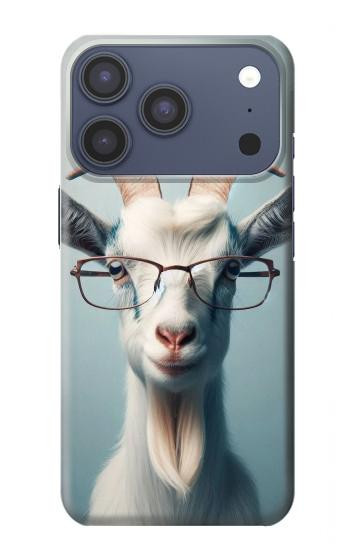 S3991 Goat Glasses Hülle Schutzhülle Taschen für iPhone 17 Pro, 18 Pro