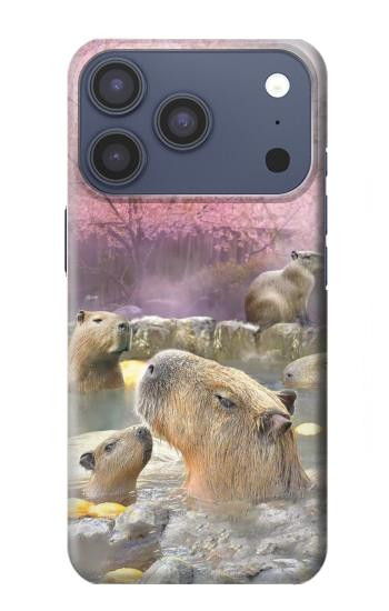 S4030 Capybara Hot Spring Hülle Schutzhülle Taschen für iPhone 17 Pro, 18 Pro