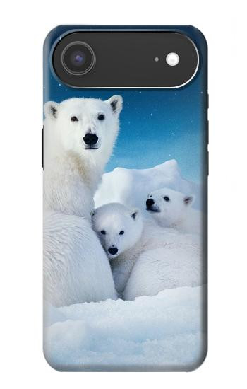 S0285 Polar Bear Family Arctic Hülle Schutzhülle Taschen für iPhone Air