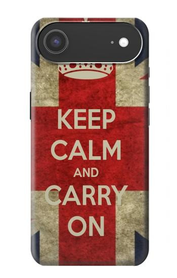 S0674 Keep Calm and Carry On Hülle Schutzhülle Taschen für iPhone Air