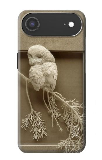 S1386 Paper Sculpture Owl Hülle Schutzhülle Taschen für iPhone Air