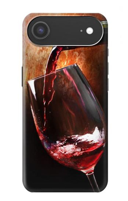 S2396 Red Wine Bottle And Glass Hülle Schutzhülle Taschen für iPhone Air