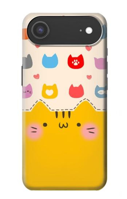 S2442 Cute Cat Cartoon Funny Hülle Schutzhülle Taschen für iPhone Air