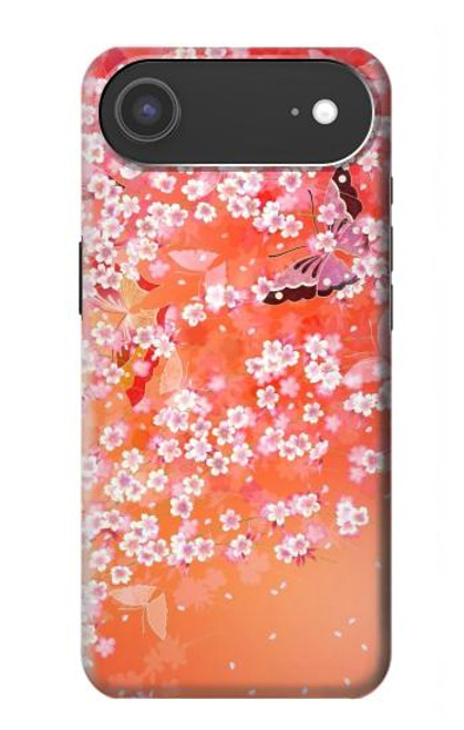 S2543 Japanese Kimono Style Flower Pattern Hülle Schutzhülle Taschen für iPhone Air