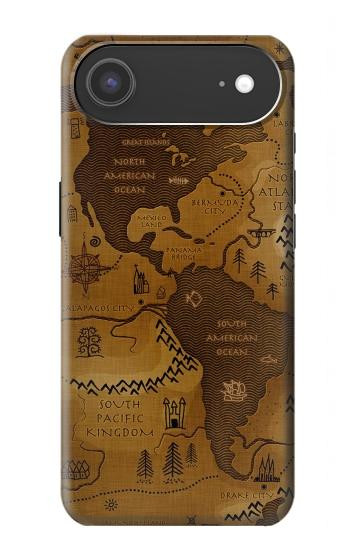 S2861 Antique World Map Hülle Schutzhülle Taschen für iPhone Air