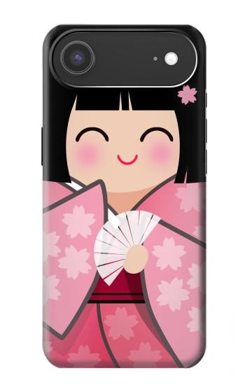 S3042 Japan Girl Hina Doll Kimono Sakura Hülle Schutzhülle Taschen für iPhone Air