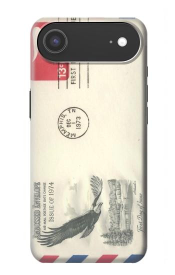 S3551 Vintage Airmail Envelope Art Hülle Schutzhülle Taschen für iPhone Air