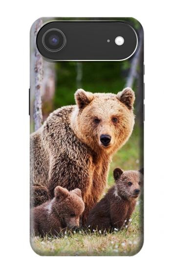 S3558 Bear Family Hülle Schutzhülle Taschen für iPhone Air