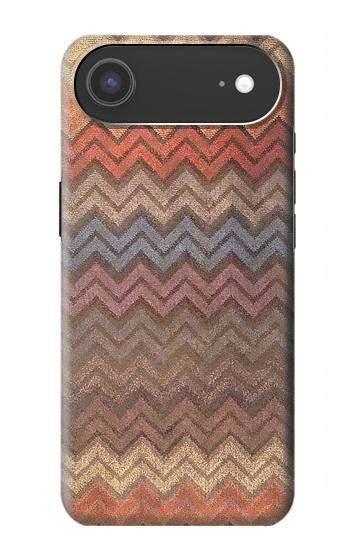 S3752 Zigzag Fabric Pattern Graphic Printed Hülle Schutzhülle Taschen für iPhone Air