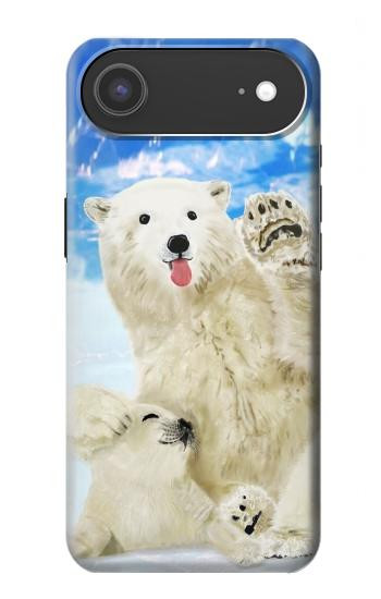 S3794 Arctic Polar Bear and Seal Paint Hülle Schutzhülle Taschen für iPhone Air