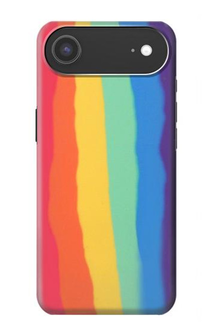 S3799 Cute Vertical Watercolor Rainbow Hülle Schutzhülle Taschen für iPhone Air