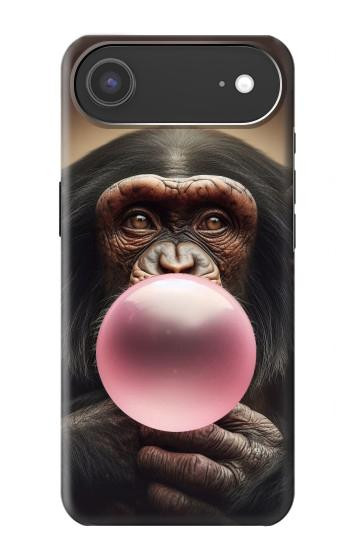 S3973 Chimpanzee Blowing Pink Bubblegum Hülle Schutzhülle Taschen für iPhone Air