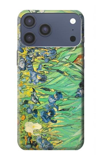 S0210 Van Gogh Irises Hülle Schutzhülle Taschen für iPhone 17 Pro Max, 18 Pro Max