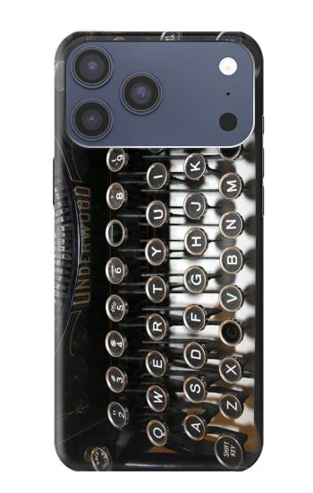 S0620 Typewriter Hülle Schutzhülle Taschen für iPhone 17 Pro Max