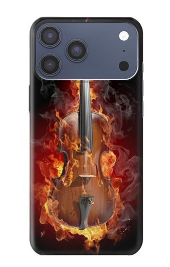 S0864 Fire Violin Hülle Schutzhülle Taschen für iPhone 17 Pro Max, 18 Pro Max