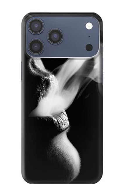 S0917 Sexy Lip Girl Smoking Hülle Schutzhülle Taschen für iPhone 17 Pro Max