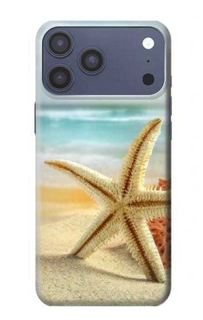 S1117 Starfish on the Beach Hülle Schutzhülle Taschen für iPhone 17 Pro Max
