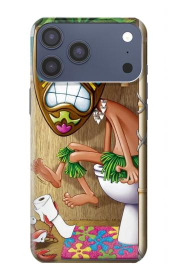 S1702 Tiki Man Toilet Hülle Schutzhülle Taschen für iPhone 17 Pro Max, 18 Pro Max